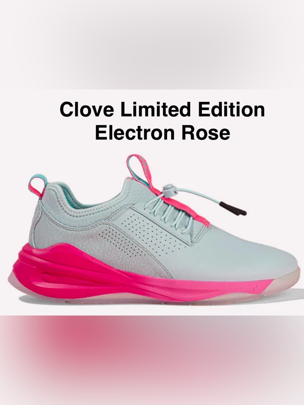 CLOVE NEW- Limited Edition “Electron Rose” Size 8.5- Pink & Grey -Price is Firm!